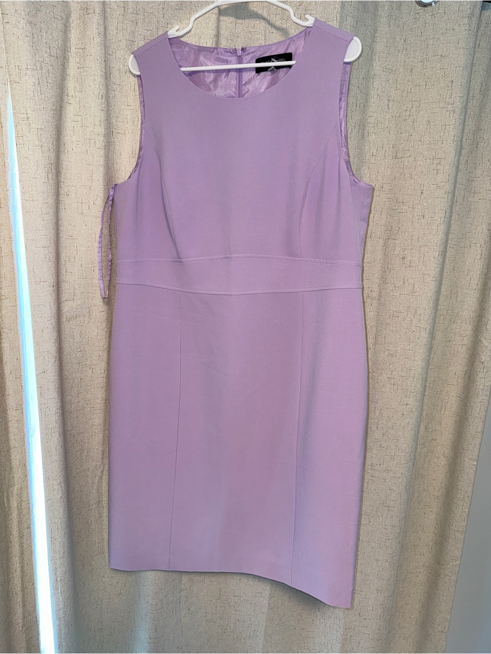 Evan Picone Lilac Sleeveless Sheath Dress
